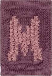 Smallstuff - Knitted Letter M, Rose