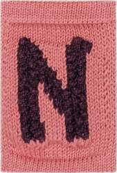 Smallstuff - Knitted Letter N, Rose