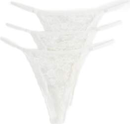 Lindex - 3-Pack Thong In Lace