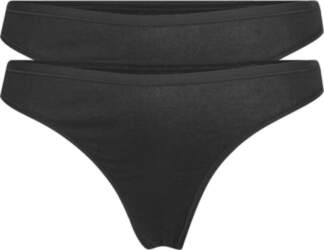 Schiesser - Black Thong 2-Pack -