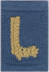 Smallstuff - Knitted Letter L, Blue