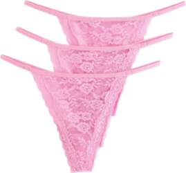 Lindex - 3-Pack Thong In Lace