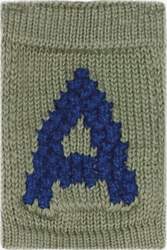 Smallstuff - Knitted Letter A, Blue