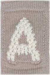 Smallstuff - Knitted Letter A, Nature