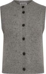 Weekday - Knitted Buttoned Wool Blend