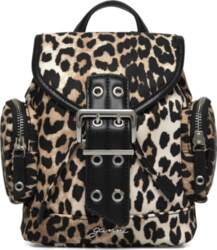 Ganni - Leopard Small Nylon Bucky