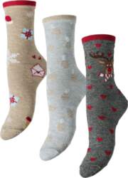 Pieces - Pcjingle Glitter Socks 3-Pack