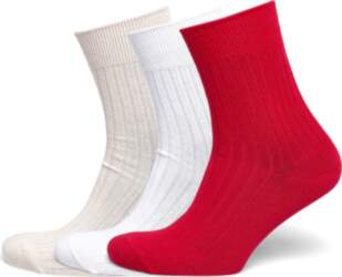 Weekday - 3-Pack Ribbed Crew Socks