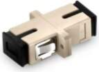 LG Optic SC/UPC adapteris simplex, bēšs
