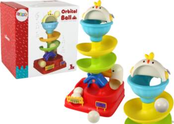 Sensoriskā rotaļlieta Falling Ball Egg Chicken
