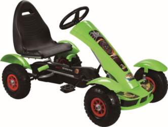 Gokarts zaļš