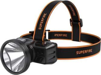 Superfire HL51 headlamp flashlight, 160 lm