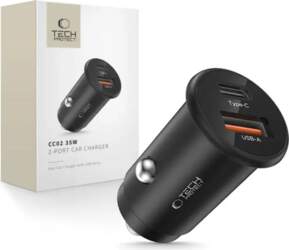 TECH-PROTECT CC02 auto lādētājs | 35W