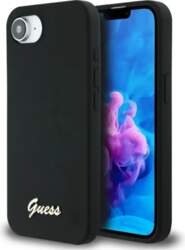 Case Guess Silicone Script Metal Logo
