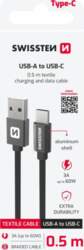 Swissten Textile USB / USB-C Datu