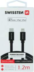 Swissten Textile USB-C - Lightning MFi