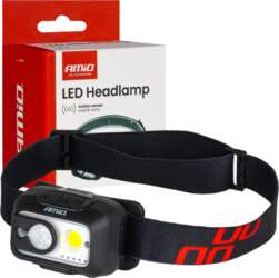 AMiO Multi-Function Rechargeable Sensor Headlamp XPG+COB
