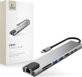 TECH-PROTECT HB09 HUB ADAPTER 8IN1 TYPE-C