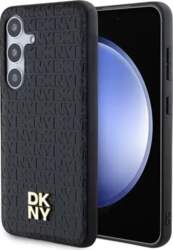 DKNY Leather Pattern Metal Logo MagSafe
