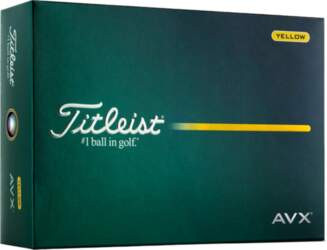 Golfa bumbiņas Titleist AVX Yellow Basic