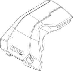 Rezerves detaļa Thule Front Cover Left