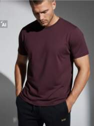 Sinsay - T-krekls Basic - bordo