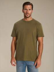 Sinsay - T-krekls Basic - khaki