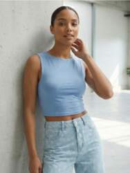 Sinsay - Kokvilnas basic crop tops