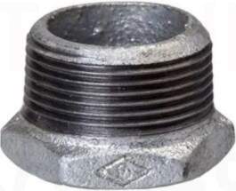 Čuguna pāreja (cinks) MF 2x1"