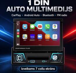 1 DIN Android 14 automagnetola ar