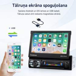 1 DIN +CARPLAY ANDROID AUTO