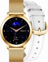 Smartwatch Gravity White Gold 2 Straps