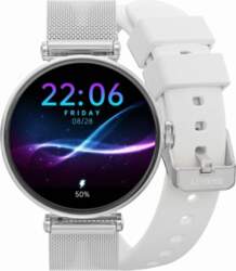 Smartwatch Gravity Silver White 2 Straps