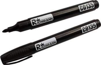 RICHMANN Melns marķieris, 2 mm