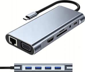11IN1 HUB USB-C ADAPTER WITH PD