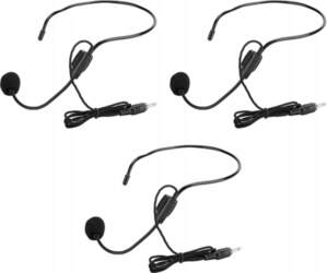 3X WIRED HEAD MICROPHONE 1M MICROPHONE