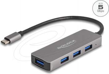 4-port USB 5 Gbps hub with