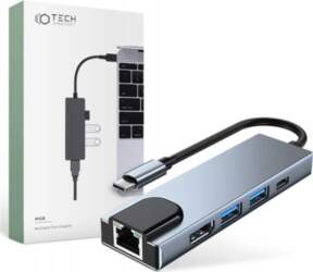 Adapter Tech-Protect Laptop USB-A/USB-C/HDMI/LAN