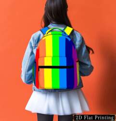 Backpack with Rainbow Print, Student Design