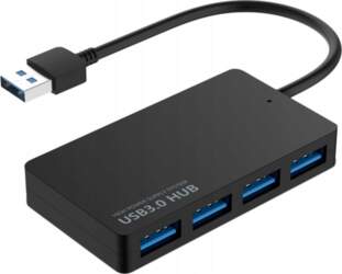 Black USB 3.0 Hub 4-Port