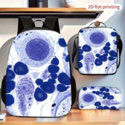 Blue Microscope Cell 3-Piece Backpack Set
