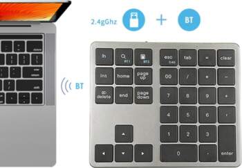 BLUETOOTH WIRELESS NUMERIC KEYPAD TWO MODES