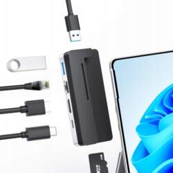 BYEASY USB-C 6in1 Docking Station Microsoft