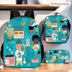 Cartoon Science Chemistry Experiment Pattern Casual