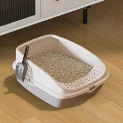 CAT LITTER BOX PLASTIC LARGE OPEN
