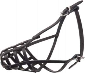 DINO Dog muzzle Leather riveted 6