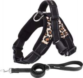 Dog Harness Adjustable Size S Black