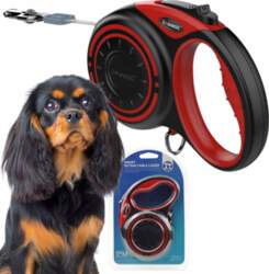 DOG LEASH automatic RETRACTABLE TAPE lock