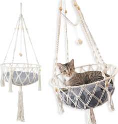HAMMOCK CAT BED BOHO MACRAME SWING