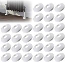 HEATING PIPE COLLARS WHITE PVC COVERS